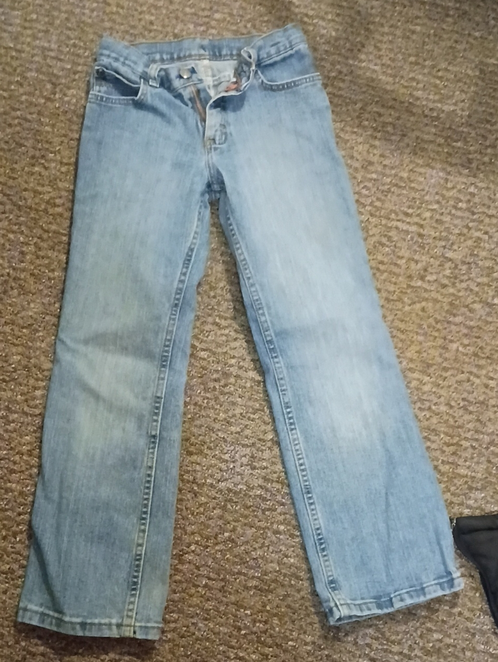 Kids Classic Light Blue Straight-Leg Jeans Size 10 Slim
